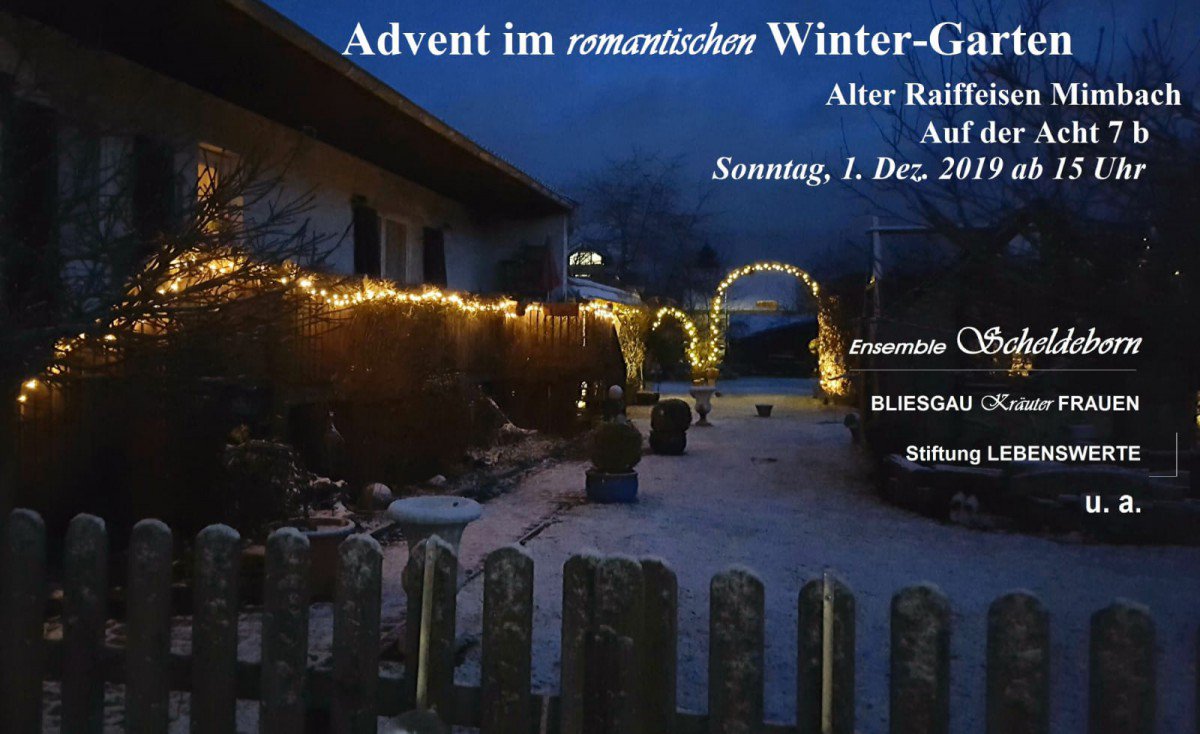 Romantischer Adventsgarten 